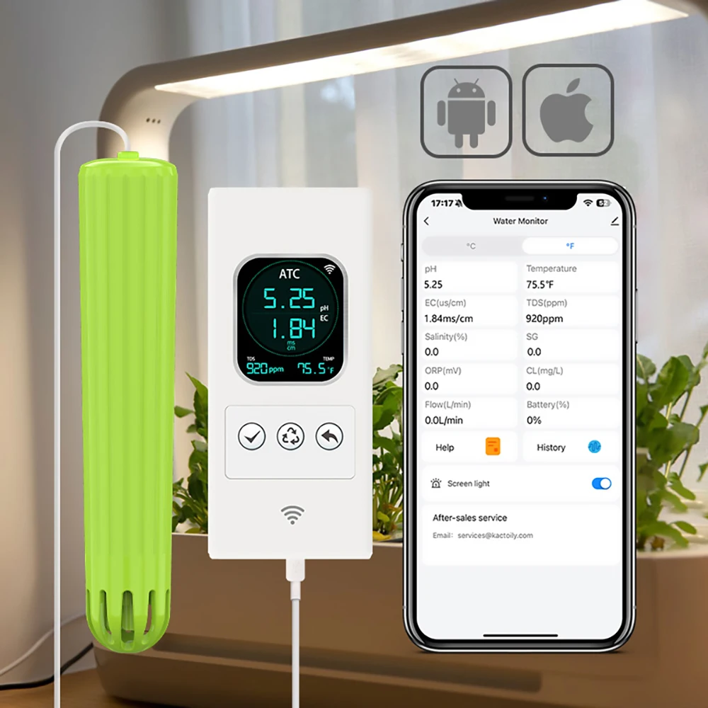 Urban Farming Gardening - Zestaw Kactoily 4-w-1 z czujnikiem WiFi