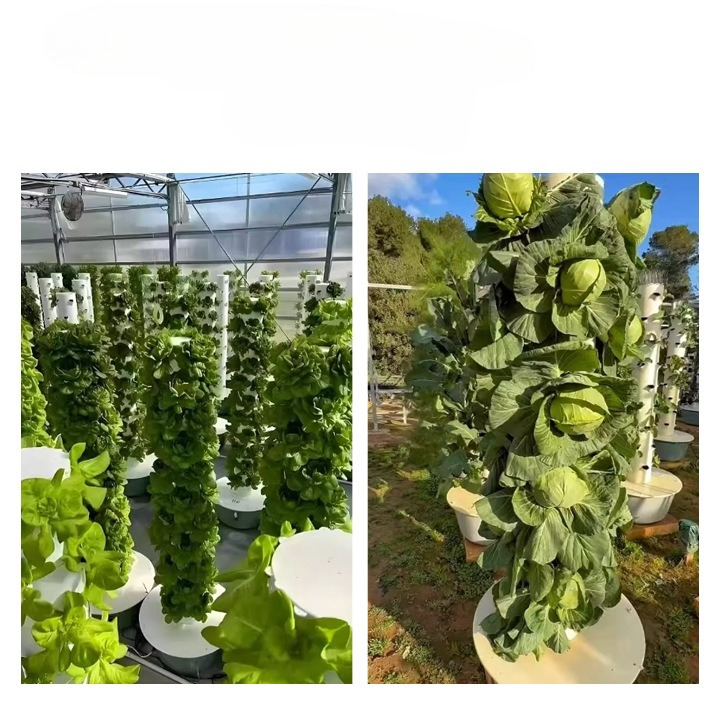 Hydroponic Tower Planter - Wieża hydroponiczna z oświetleniem LED do