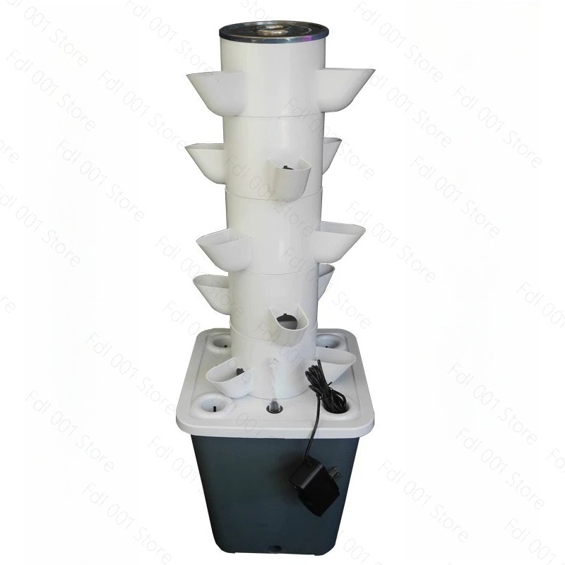 Hydroponic Tower Planter - 6-poziomowa hydroponiczna wieża do uprawy roślin,