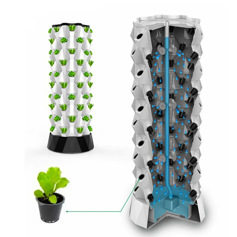 Wieża do uprawy roślin pionowe – Hydroponic Tower Planter recenzja i cena