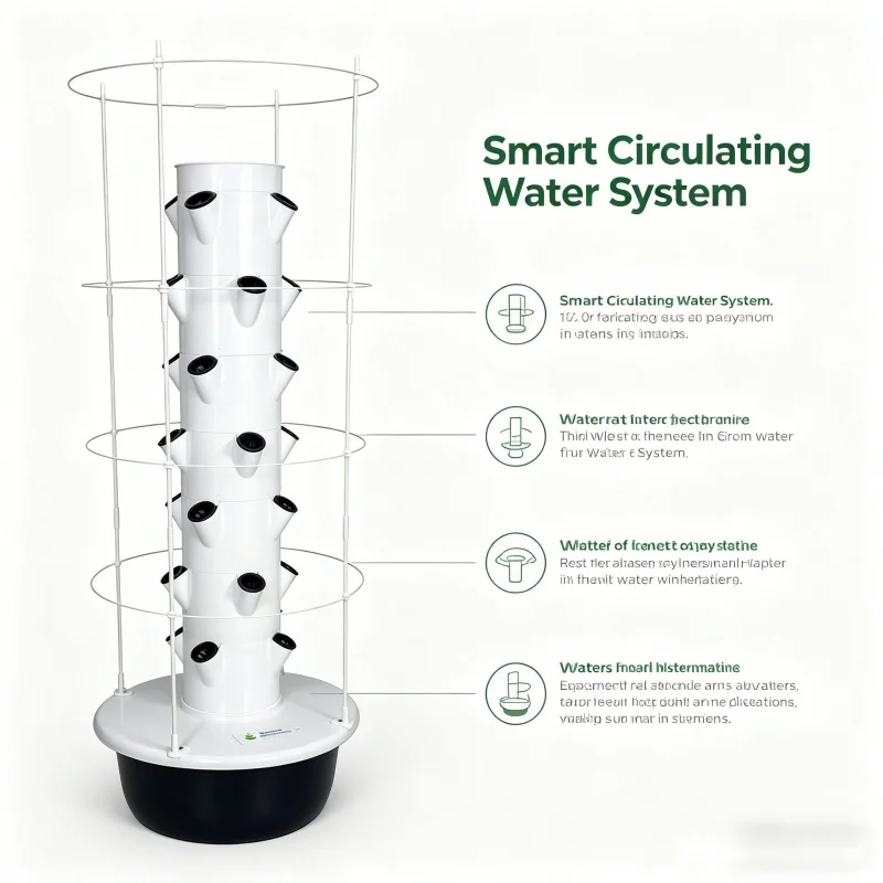 Spacetree Pionowa Wieża Hydrop – Hydroponic Tower Planter recenzja i cena