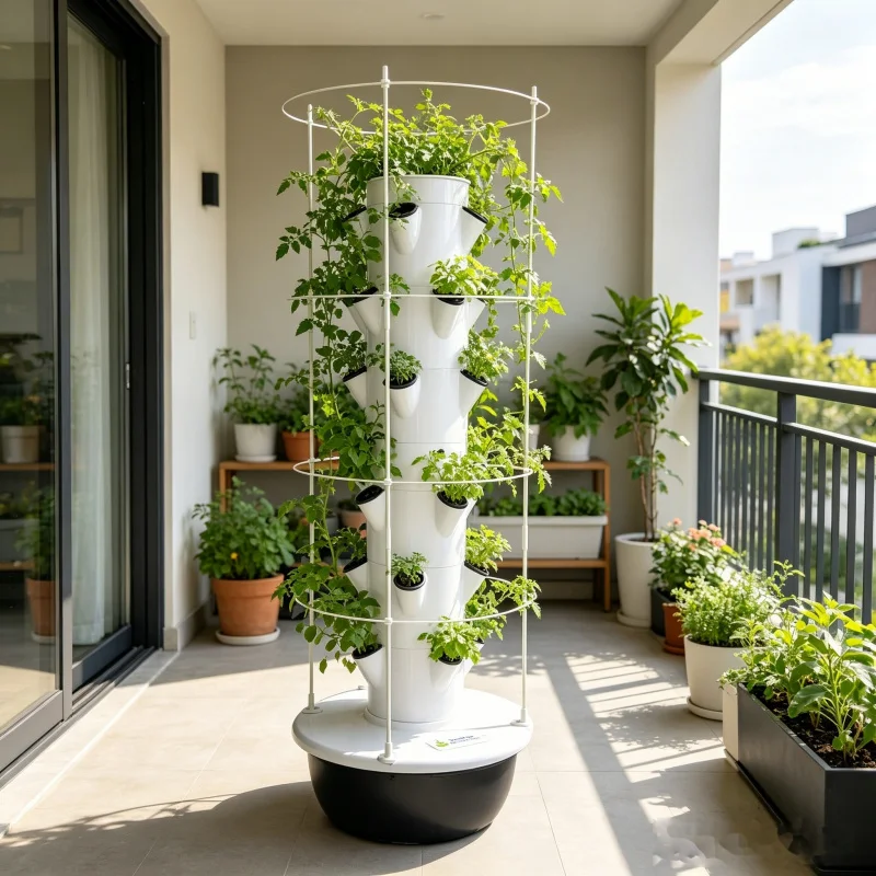 9-poziomowa aeroponiczna hydro – Hydroponic Tower Planter recenzja i cena