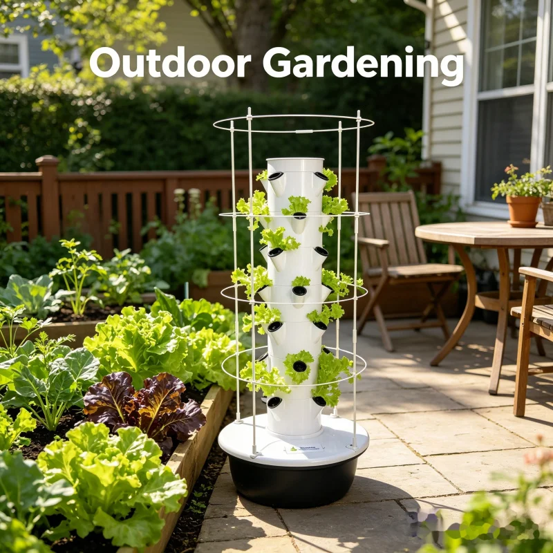 Inteligentny pionowy hydroponi – Hydroponic Tower Planter recenzja i cena