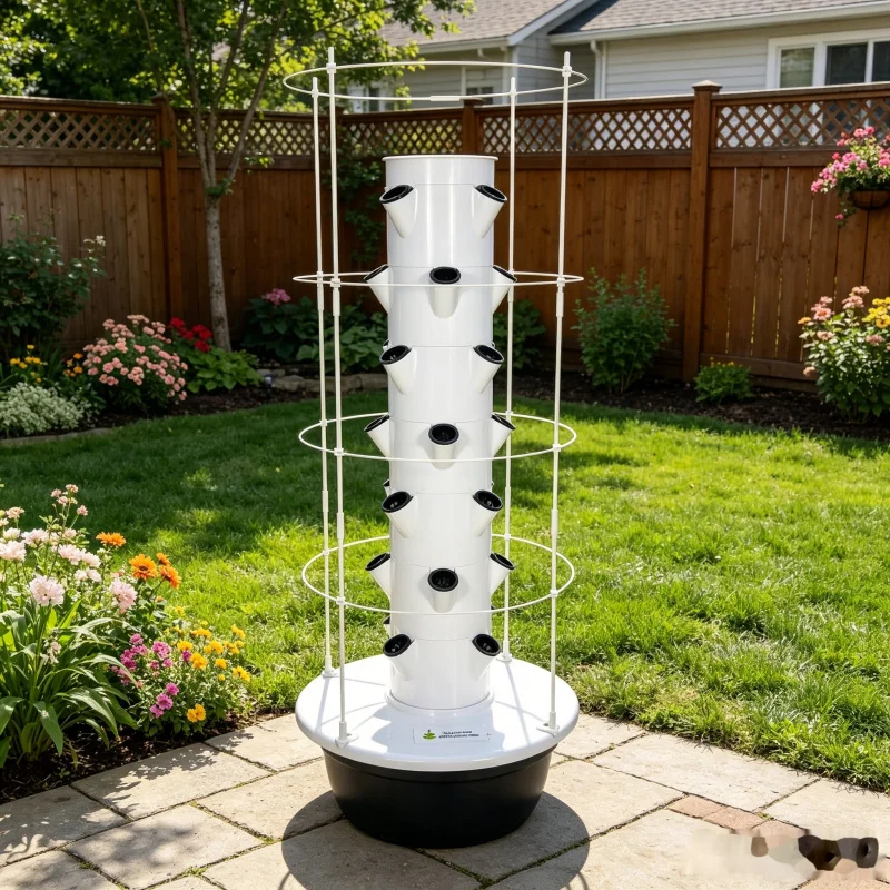 9-poziomowy hydroponiczny syst – Hydroponic Tower Planter recenzja i cena
